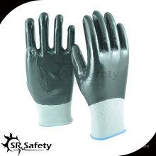 SRSAFETY 13G gants en nitrile réutilisables en nylon tricotés